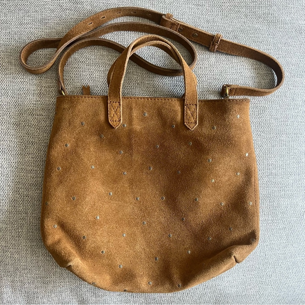✨Madewell The Zip Top Small Transport Crossbody Embroidered Metallic Dots